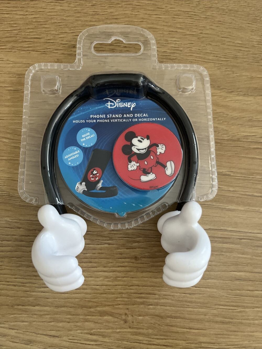 Disney SpinPop Mickey Mouse Phone Grip Holder stand and Decal Stickers New